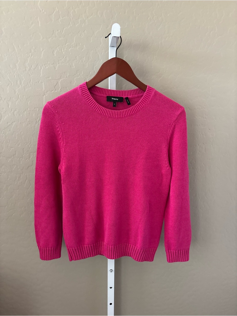Theory Pink Crewneck Sweater